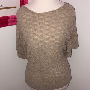 Elle short sleeve sweater beige M